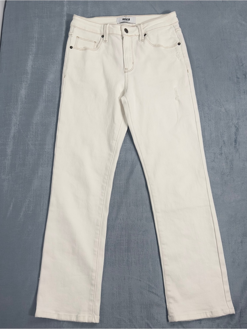 Mica White Straight Leg Women's Jeans